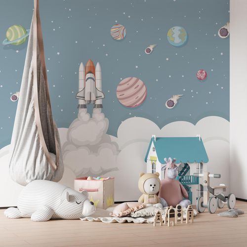 Papier peint contemporain - JETSONS - rimura Srl - en textile non-tissé / en fibre de verre / en polyester
