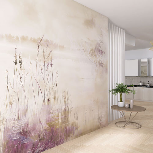 Papier peint contemporain - EVINRUDE - rimura Srl - en lin / à motif nature / aspect papier peint