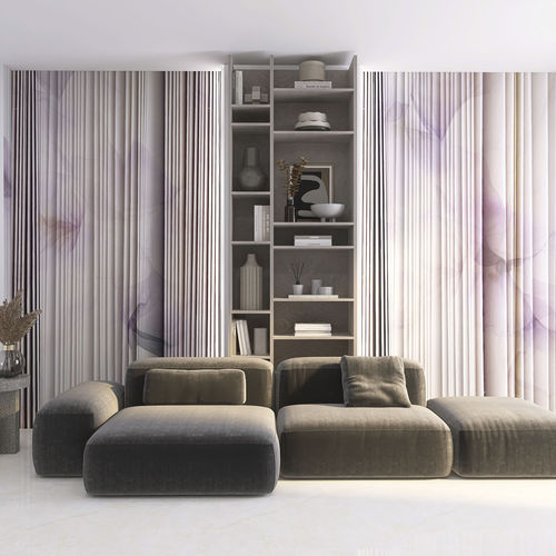 Papier peint contemporain - DRAPERY - rimura Srl - en lin / à motif / à effet dimensionnel