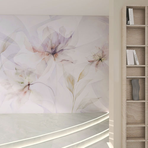 Papier peint contemporain - GLASS FLOWERS - rimura Srl - en fibre de verre / en polyester / en vinyle