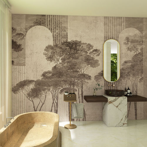 Papier peint contemporain - ROME - rimura Srl - en textile non-tissé / en fibre de verre / en polyester