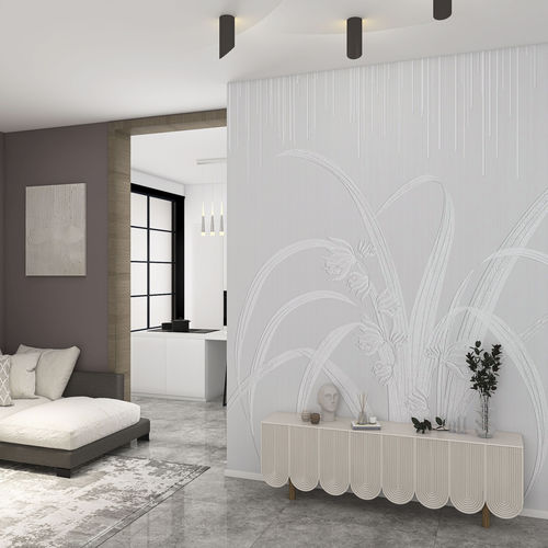 Papier peint contemporain - PURE BLOOMS - rimura Srl - en textile non-tissé / en fibre de verre / en polyester