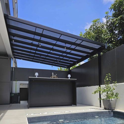 Auvent d'entrée - TF/TR series - TOYO BOEKI CO.,LTD. - pour terrasse / pour fenêtre / en aluminium