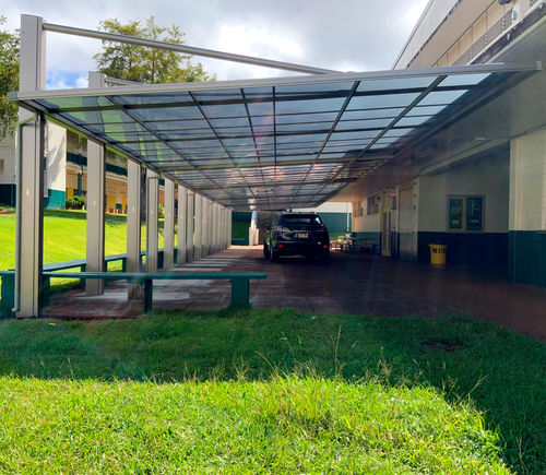 Abri de voiture pour parking - KWC - TOYO BOEKI CO.,LTD. - pour commerce / pour supermarché / pour espace public