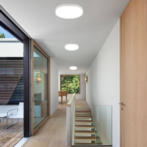 Plafonnier contemporain - GL-MLUX15 / GL-CLUX15 - GL - rond / en verre / à LED