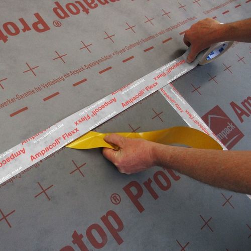 Bande adhésive étanche à l'air - Ampacoll Flexx Pro - Back to Earth (SW) Ltd - en acrylique / pour membrane d'étanchéité