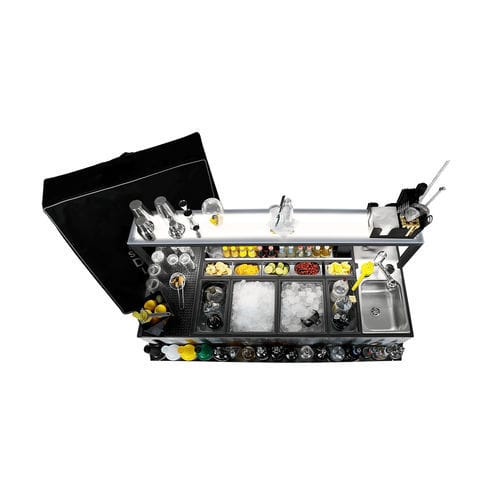Comptoir de bar - TITANO 150 - Omega Station srl - à cocktail / en acier / en aluminium