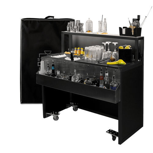 Comptoir de bar - TITANO 120  - Omega Station srl - à cocktail / en acier inoxydable / en aluminium