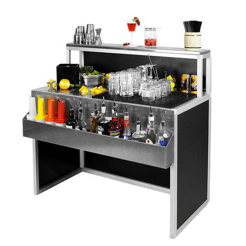 Comptoir de bar - EFESTO 120 - Omega Station srl - à cocktail / en aluminium / en acier inoxydable