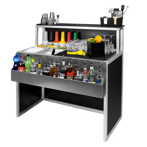 Comptoir de bar - Basic 120 - Omega Station srl - à cocktail / en aluminium / en acier inoxydable