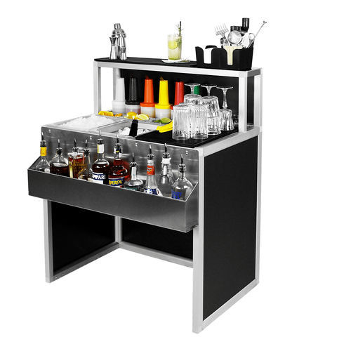 Comptoir de bar - Basic 90 - Omega Station srl - à cocktail / en aluminium / en acier inoxydable