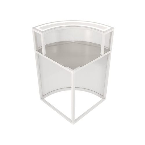Comptoir de bar - Deus 7 O112000 - Omega Station srl - en acier inox / en aluminium / courbé