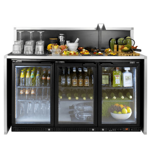 Comptoir réfrigéré professionnel - STANDARD - Omega Station srl - pour bar / 3 portes / sans tiroir
