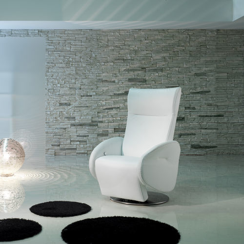 Fauteuil relax contemporain - Champion - IL BENESSERE - en cuir / en tissu / en bois