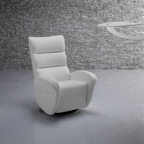 Fauteuil relax contemporain - Ester - IL BENESSERE - en cuir / en tissu / en bois
