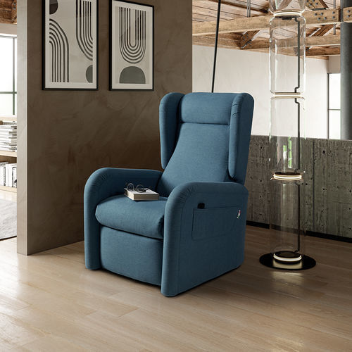 Fauteuil relax contemporain - Calidi - IL BENESSERE - en cuir / en tissu / en fer