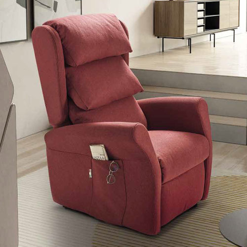 Fauteuil relax contemporain - Carol - IL BENESSERE - en cuir / en tissu / en fer
