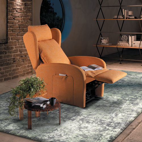 Fauteuil relax contemporain - Giorgy - IL BENESSERE - en cuir / en tissu / en bois