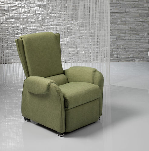 Fauteuil relax contemporain - Lea - IL BENESSERE - en cuir / en tissu / en fer