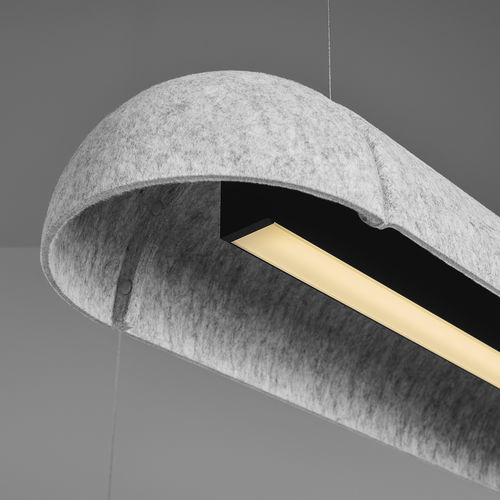 Lampe en feutre acoustique - TEAM - flexxica - suspension / en tissu / en plastique recyclé