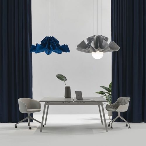 Lampe en feutre acoustique - ROSE - flexxica - suspension / en laine / en feutre