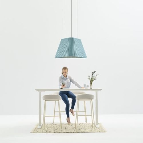 Lampe acoustique - ALPHA TRIANGLE - flexxica - suspension / en tissu / contemporaine