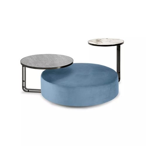 Pouf contemporain - ERIKA  - LILIPOPART - en tissu / rond / modulable
