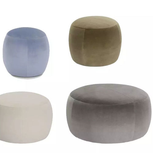Pouf contemporain - RUMBA  - LILIPOPART - en tissu / rond / tapissé