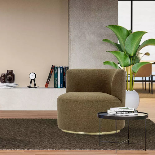 Fauteuil rond - REY  - LILIPOPART - contemporain / en tissu / en sapin