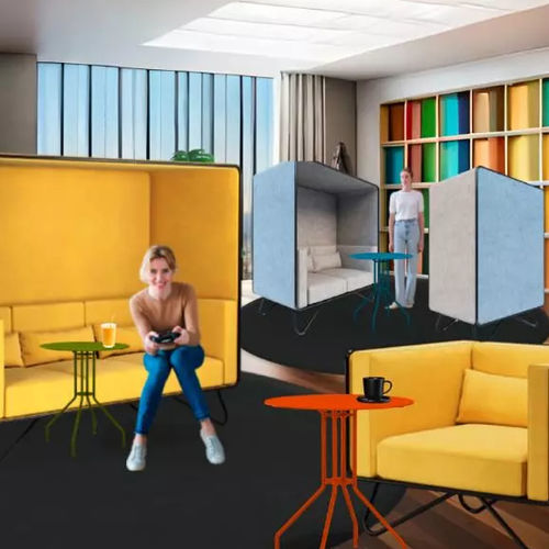 Canapé contemporain - CRYPTO - LILIPOPART - en tissu / de concentration / modulable