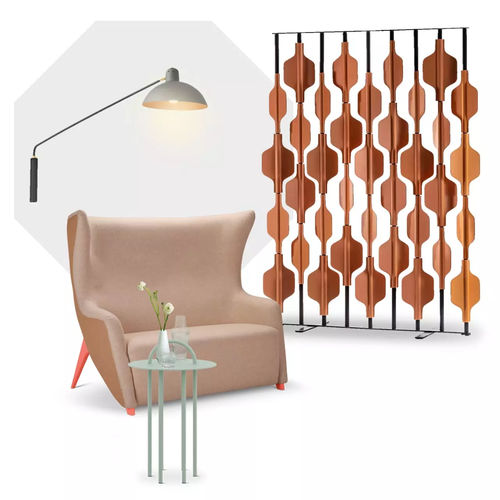Canapé contemporain - WINGBACK - LILIPOPART - en tissu / avec accoudoirs / sur mesure