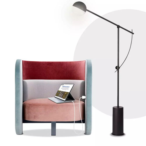Fauteuil contemporain - DISKRET  - LILIPOPART - en tissu / en bois massif / en MDF