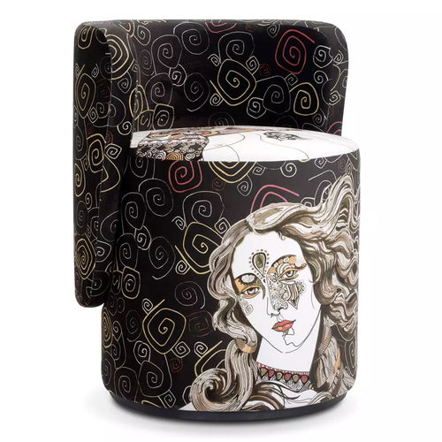Fauteuil contemporain - PACHA  - LILIPOPART - en velours / en bois massif / en MDF
