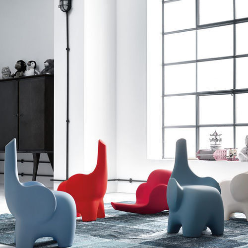 Fauteuil design original - ELEPHANTO  - LILIPOPART - en polyéthylène / en aluminium anodisé / ergonomique