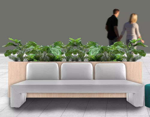 Séparateur d'espace en bois - BAMBOU  - LILIPOPART - en contreplaqué / pour bureau / pour restaurant