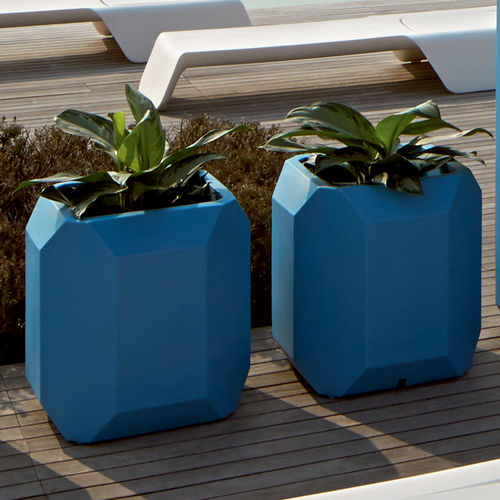 Jardinière en PE - DIAMOND  - LILIPOPART - rectangulaire / sur mesure / lumineuse