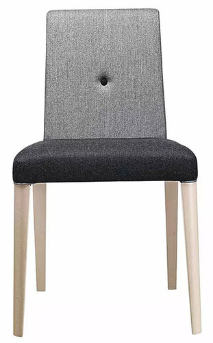Chaise contemporaine - LILIPOPART - d'intérieur / en tissu / avec piètement en hêtre