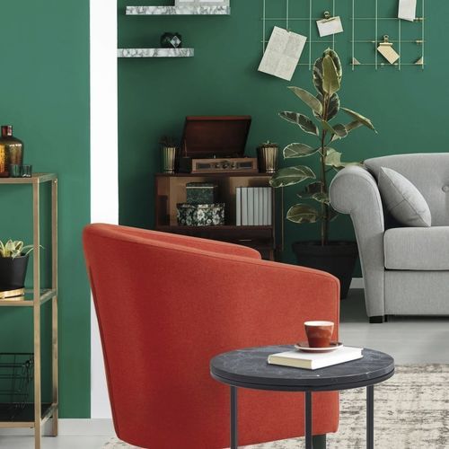 Fauteuil contemporain - OLGA - FRANCEBANON - en tissu / en pin / avec coussin amovible
