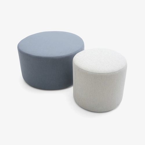 Pouf contemporain - LOTO - BAMBÚ - FRANCEBANON - en tissu / en pin / rond