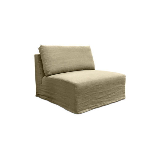 Chauffeuse contemporaine - ARLES - HOME SPIRIT - en tissu / en hêtre / déhoussable