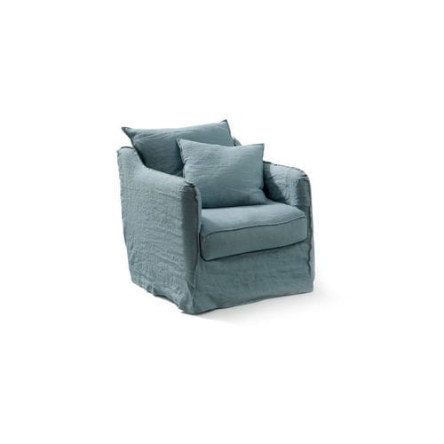 Fauteuil contemporain - CAP FERRET - HOME SPIRIT - en tissu / en hêtre / avec coussin amovible