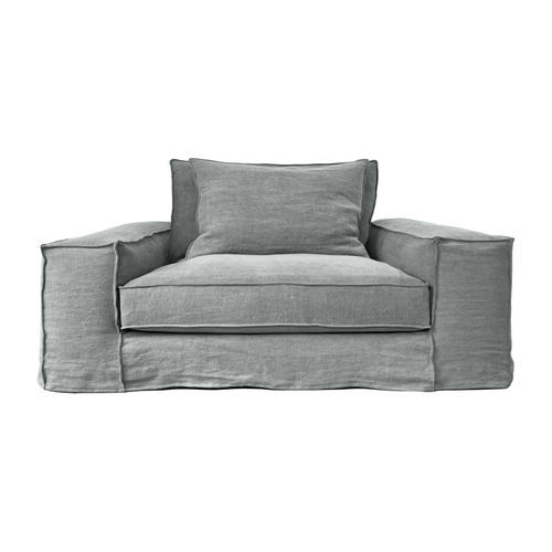 Fauteuil contemporain - COLOGNE - HOME SPIRIT - en tissu / en hêtre / avec coussin amovible
