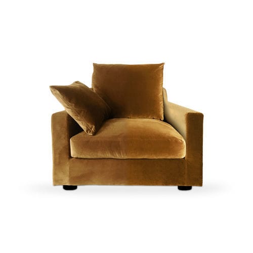 Fauteuil contemporain - BEAUSSET - HOME SPIRIT - en tissu / en hêtre / tapissé