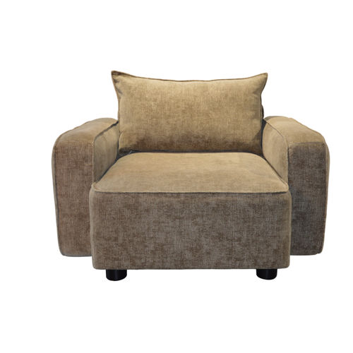 Fauteuil rétro - ELENA XL - HOME SPIRIT - en mousse / en hêtre / avec coussin amovible