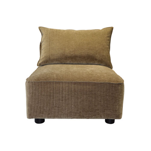 Fauteuil contemporain - ELENA  - HOME SPIRIT - en tissu / en hêtre / avec coussin amovible
