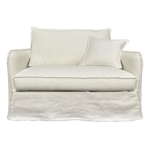 Fauteuil de style - CAP VERT XL - HOME SPIRIT - en velours / en textile / en lin