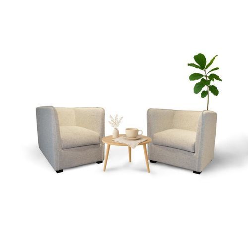 Fauteuil contemporain - CARL - HOME SPIRIT - en mousse / en tissu / en frêne