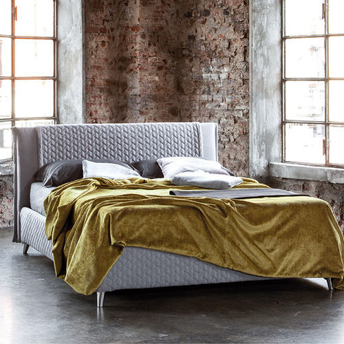 Lit double - SOPHIA - CONFORPLUS - simple / contemporain / tapissé
