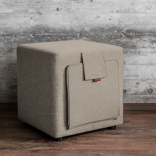 Pouf contemporain - Tuck - FEYDOM COLLECTIVE LTC - en tissu / carré / avec rangement