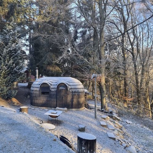 Sauna électrique - DOUBLE IGLUSAUNA - Iglucraft OÜ - pour centre de bien-être / en bois / pour extérieur